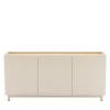 Drawer STANLEY Buffet 3 portes en bois et métal L160cm