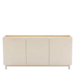 Drawer STANLEY Buffet 3 portes en bois et métal L160cm