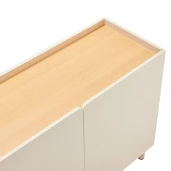 Drawer STANLEY Buffet 3 portes en bois et métal L160cm