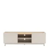 Drawer STANLEY Meuble TV 2 portes en bois et métal L160cm
