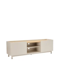 Drawer STANLEY Meuble TV 2 portes en bois et métal L160cm