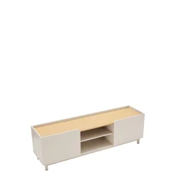 Drawer STANLEY Meuble TV 2 portes en bois et métal L160cm