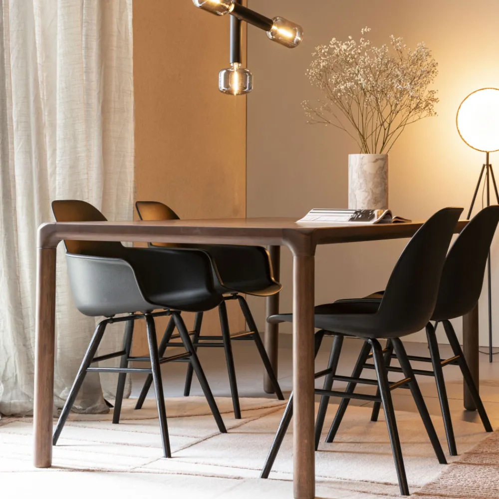 Zuiver STORM Table à manger 10 personnes aux bords arrondis en bois