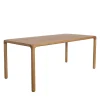 Zuiver STORM Table à manger 6 personnes aux bords arrondis en bois