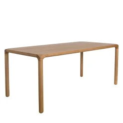 Zuiver STORM Table à manger 6 personnes aux bords arrondis en bois