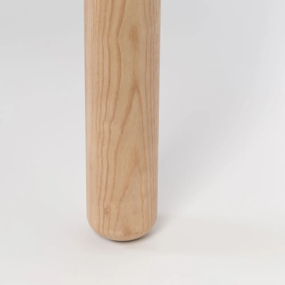 Zuiver STORM Table à manger 6 personnes aux bords arrondis en bois