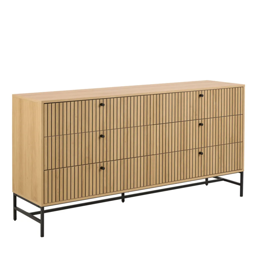 Drawer STORO Commode 6 tiroirs en bois L157.9cm