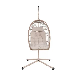 Drawer SULLY Fauteuil œuf suspendu de jardin en corde et acier traité