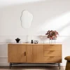 Drawer SVEG Buffet 2 portes 3 tiroirs en bois L160cm