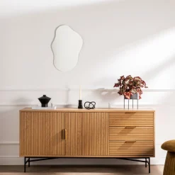 Drawer SVEG Buffet 2 portes 3 tiroirs en bois L160cm
