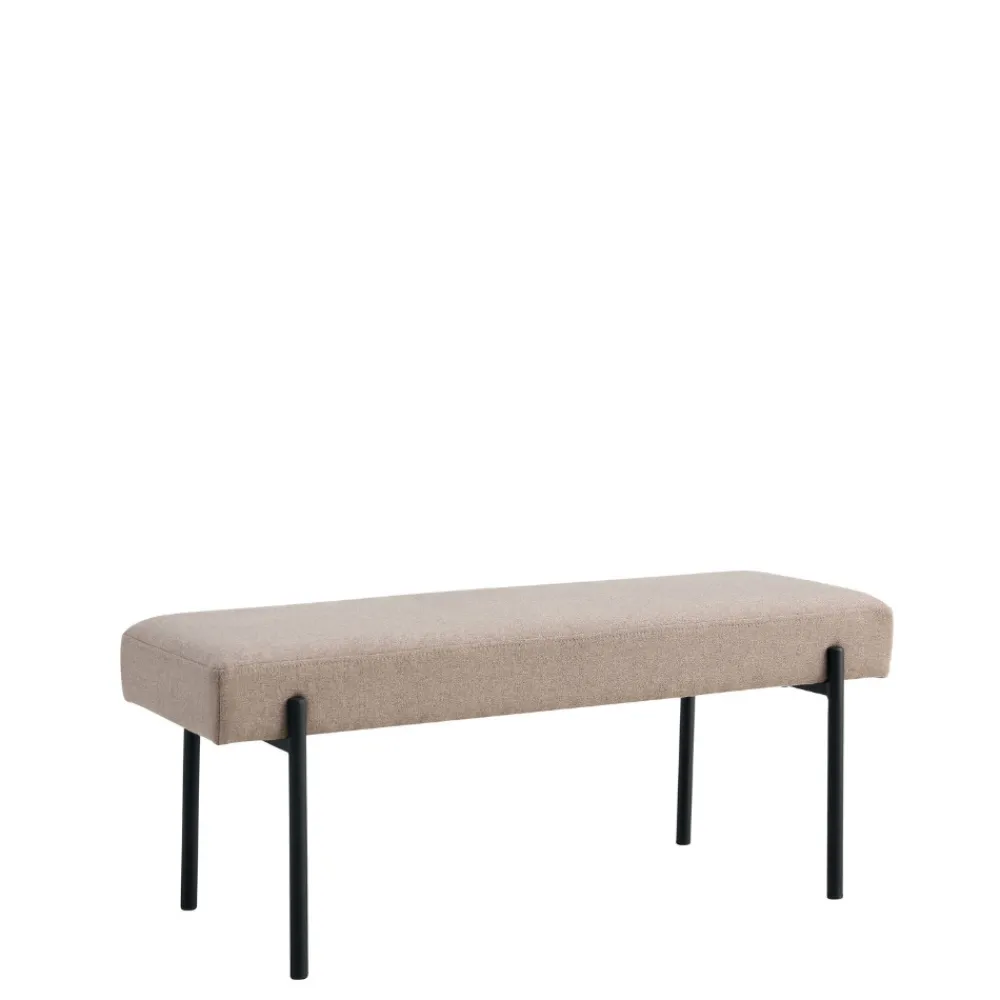 House Nordic SWINDONBanc en tissu et métal L100cm