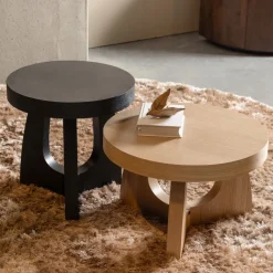 Woood TALA Table basse ronde en bois ø55cm