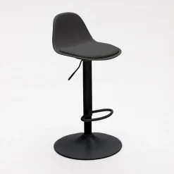 Drawer TEBAR Lot de 2 chaises de bar réglables en simili et métal H61-83cm