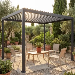 Drawer TERO Pergola bioclimatique en aluminium 4x3m