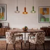 Drawer TIMO Suspension en verre avec LED intégrée ø15cm
