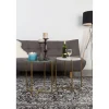 No name TIMPA Table d'appoint marbre et laiton