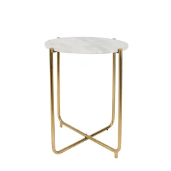 No name TIMPA Table d'appoint marbre et laiton