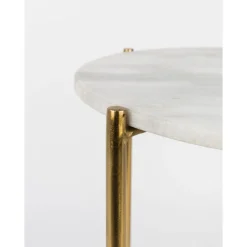 No name TIMPA Table d'appoint marbre et laiton
