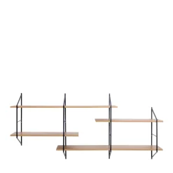 No name TOCRO Etagère murale en bois et métal L191cm