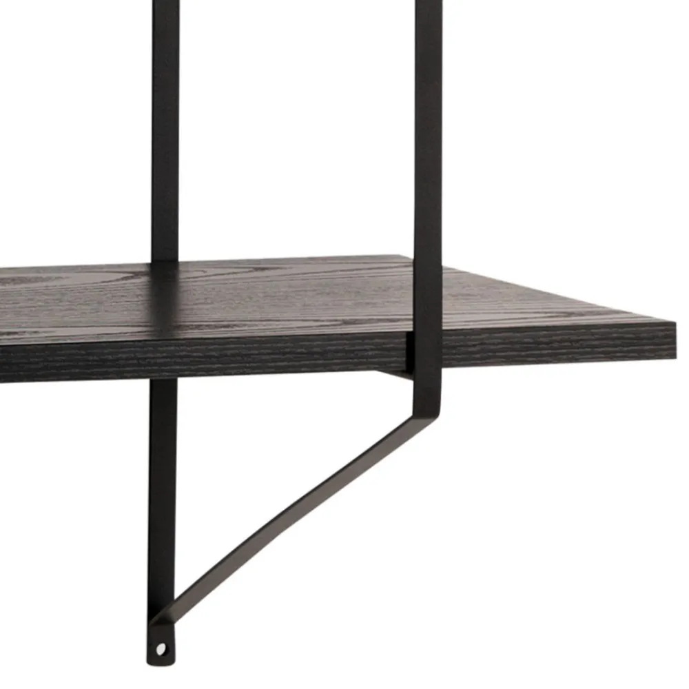 No name TOCRO Etagère murale en bois et métal L191cm