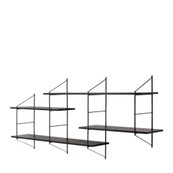 No name TOCRO Etagère murale en bois et métal L191cm