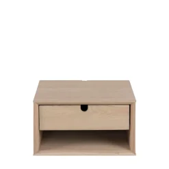 Drawer TROGON Table de chevet murale 1 tiroir, 1 niche en bois