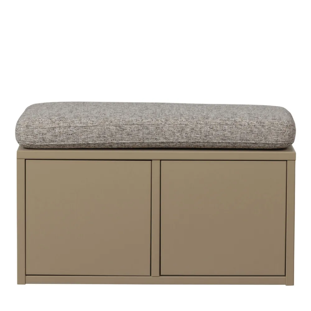 Woood TURNER Banc d'entrée avec rangement chaussures en bois L80cm