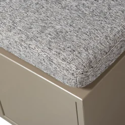 Woood TURNER Banc d'entrée avec rangement chaussures en bois L80cm