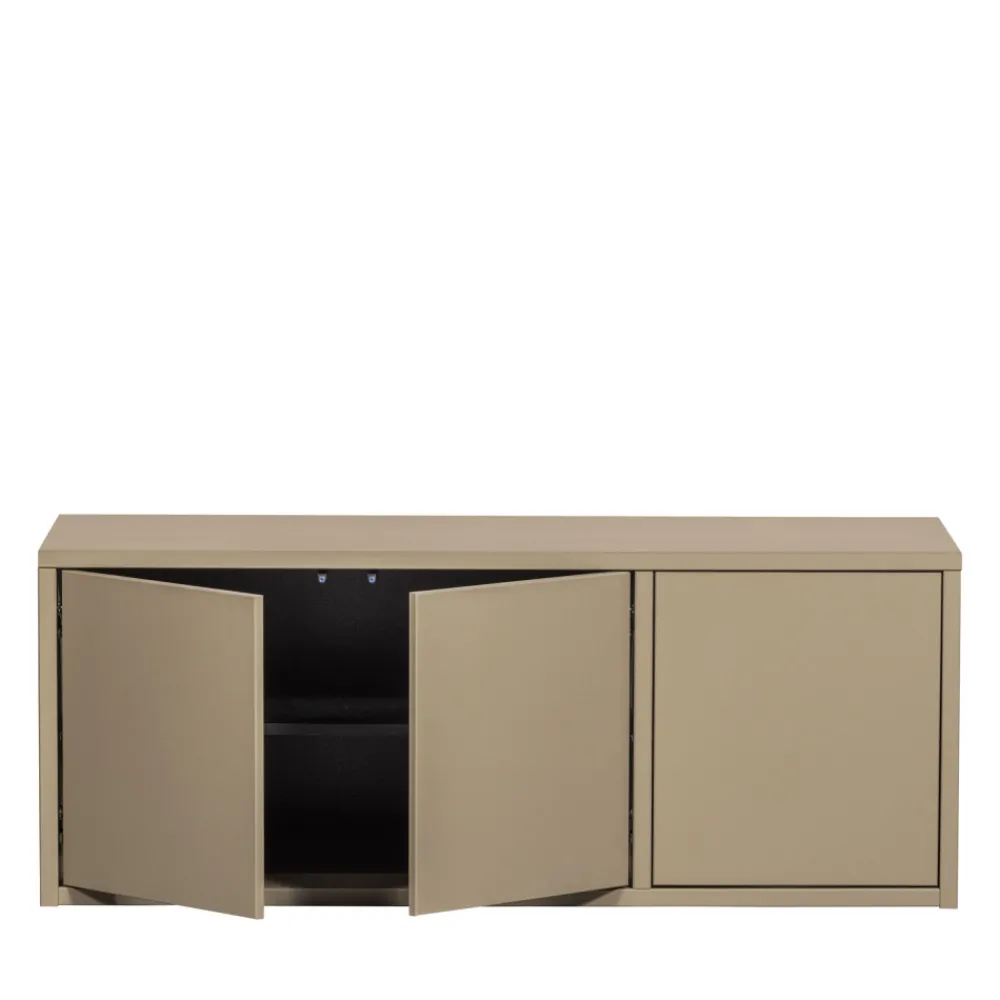 Woood TURNER Meuble TV 3 portes en bois L120cm