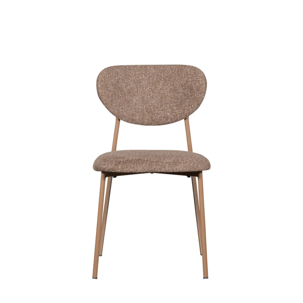 Woood VALOR Lot de 2 chaises en tissu et métal