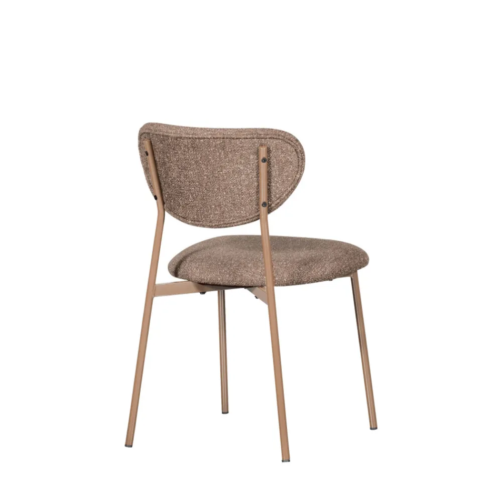 Woood VALOR Lot de 2 chaises en tissu et métal