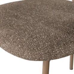 Woood VALOR Lot de 2 chaises en tissu et métal