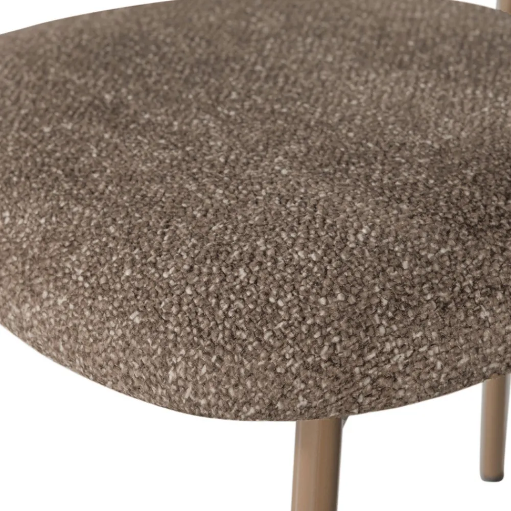Woood VALOR Lot de 2 chaises en tissu et métal