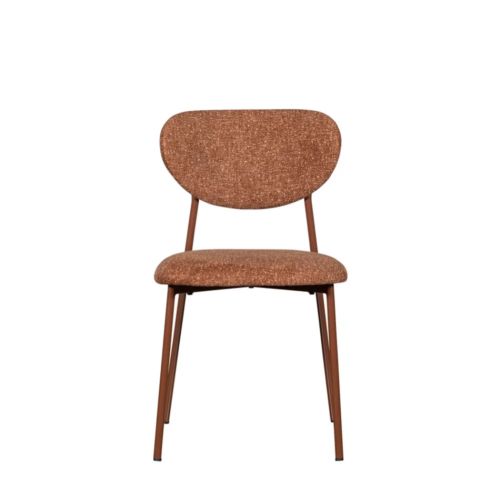Woood VALOR Lot de 2 chaises en tissu et métal