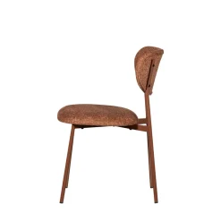 Woood VALOR Lot de 2 chaises en tissu et métal