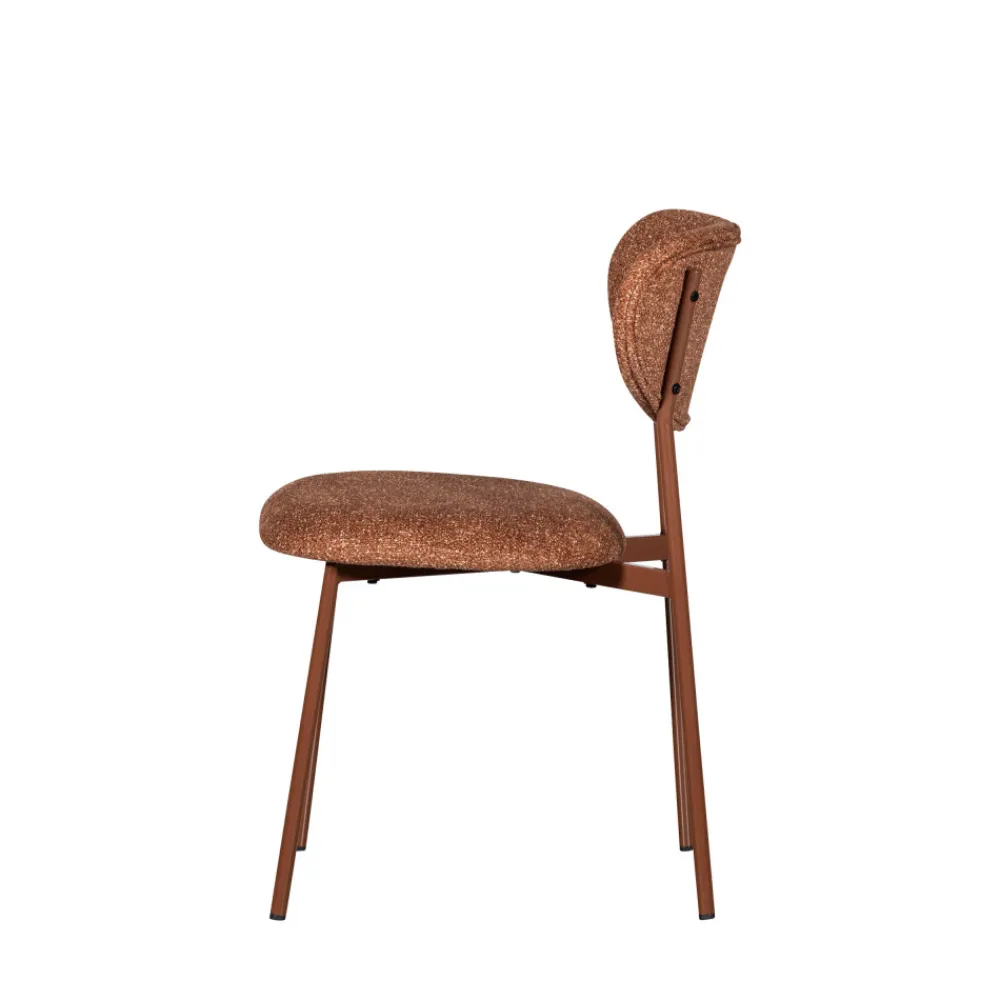 Woood VALOR Lot de 2 chaises en tissu et métal