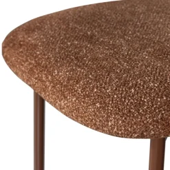 Woood VALOR Lot de 2 chaises en tissu et métal