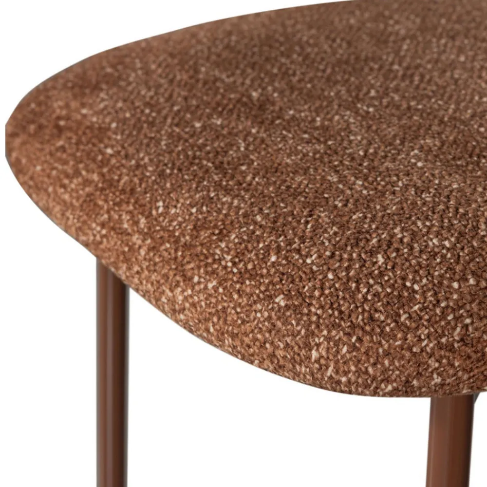 Woood VALOR Lot de 2 chaises en tissu et métal