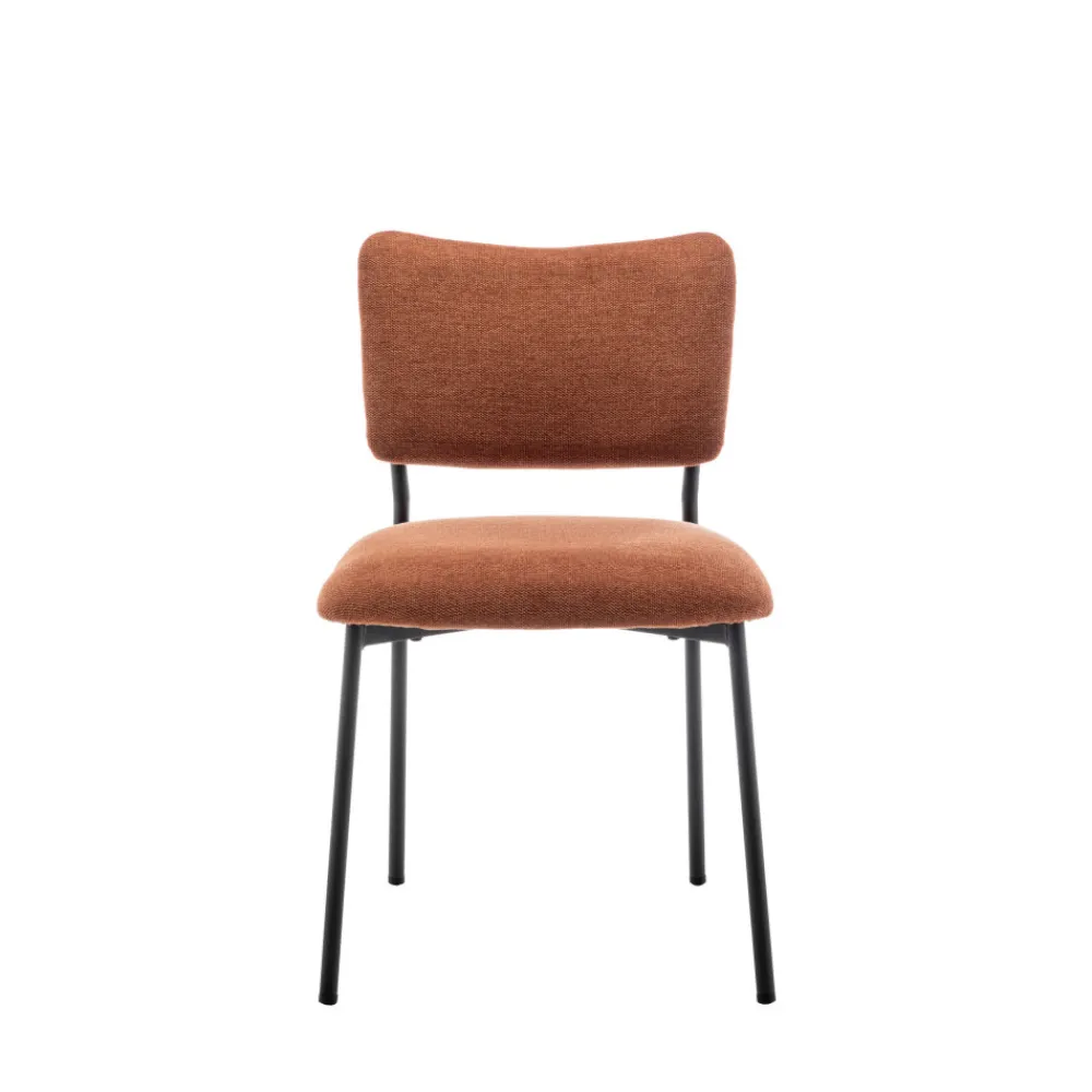 Drawer VANDER Lot de 2 chaises en tissu et métal