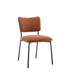 Drawer VANDER Lot de 2 chaises en tissu et métal