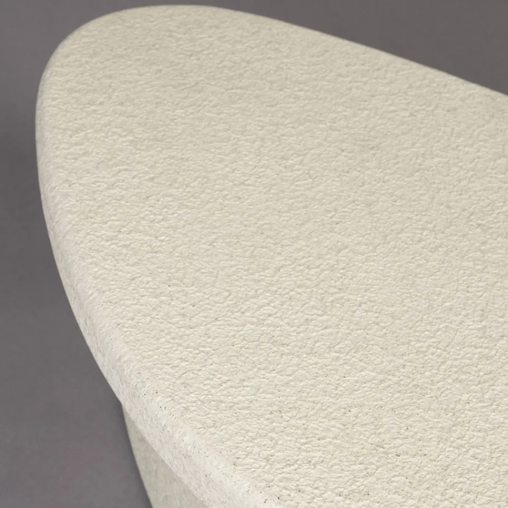 Dutchbone VEDA Table basse organique en bois finition marbre recyclé