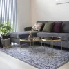 House Nordic VENEZIA Table basse en verre et métal ø48xh48cm
