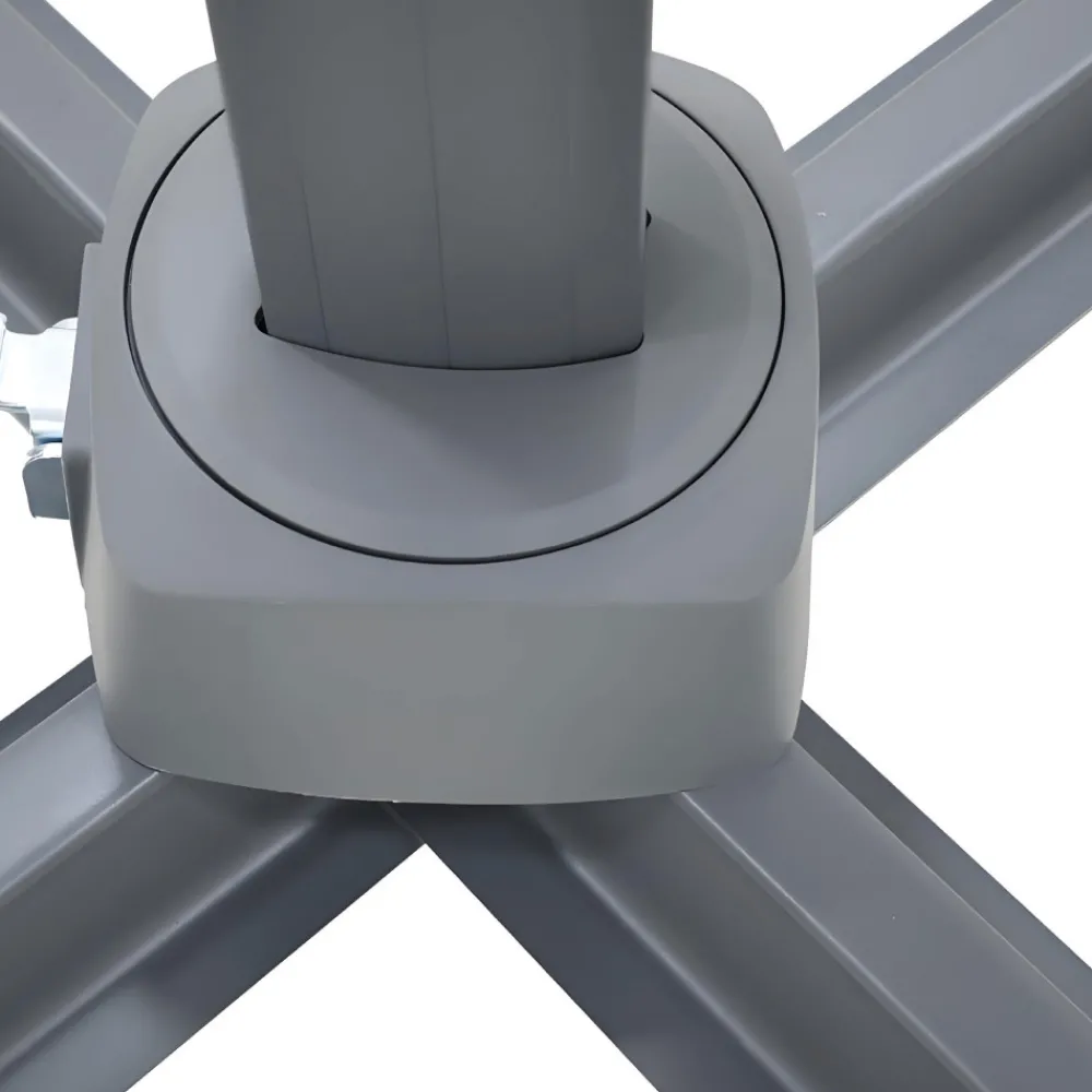 Drawer VEYA Parasol carré déporté en aluminium 3x3m
