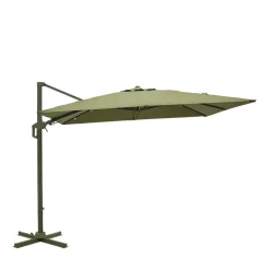 Drawer VEYA Parasol carré déporté en aluminium 3x3m