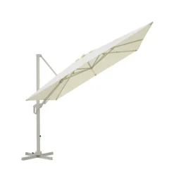 Drawer VEYA Parasol carré déporté en aluminium 3x3m