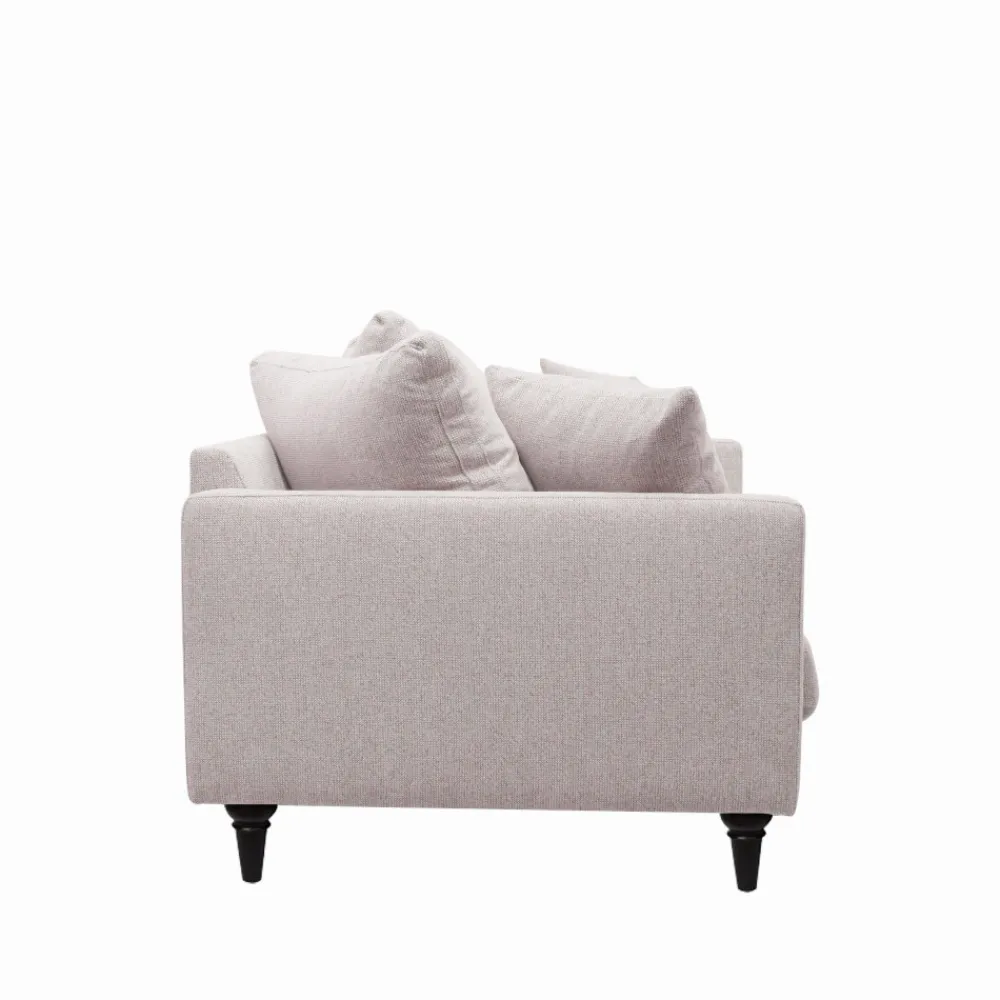 Drawer VILLABON Canapé 4 places en tissu pieds tournés