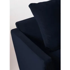 Drawer VILLABON Canapé 4 places en velours pieds épingles noirs