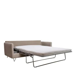 Drawer VILLABON Canapé convertible 3 places en velours pieds épingles noirs
