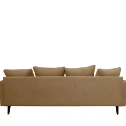 Drawer VILLABON Canapé convertible 4 places en tissu pieds bois foncé