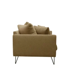 Drawer VILLABON Canapé convertible 4 places en tissu pieds épingles noirs